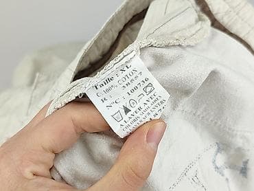 spodnie mordex: Męskie spodnie w paski, rozmiar XL - Krój: proste nogawki, luźniejszy — 6