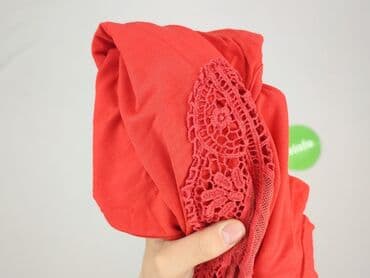 czerwona bluzka z dekoltem v: Bluzka damska, rozmiar S — 5