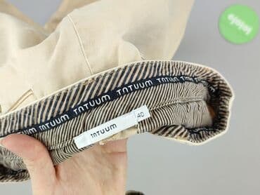 beżowe buty na koturnie ccc: Tatuum, Spodnie materiałowe damskie, M — 4