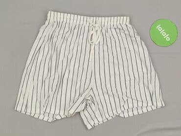 krótkie spodenki z wysokim stanem w paski: Imię, Szorty damskie, rozmiar S — 3