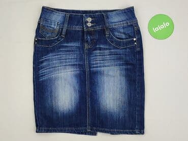 spódniczka dżinsowe z wysokim stanem: Spódnica damska, rozmiar S — 2