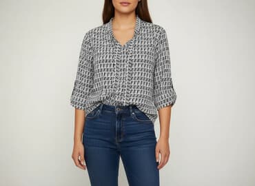 bluzki z wiązaniem pod szyją z wiskozy: Bluzka damska, rozmiar 2XL — 6