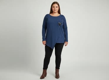 granatowe bluzki: Bluzka damska, rozmiar 2XL — 5