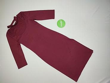 bordowe: Voyelles, Sukienka damska, rozmiar M — 2