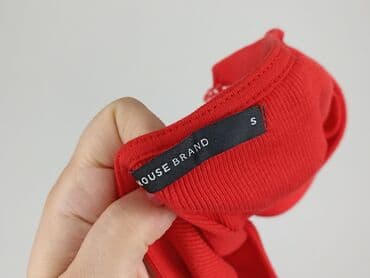 czerwona bluzka z dekoltem v: House, Bluzka damska, rozmiar S — 5