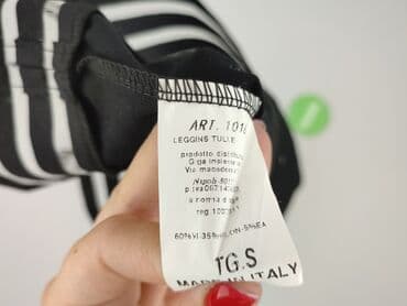 czarne legginsy sportowe z wysokim stanem: Leggings, Legginsy Sportowe damskie, rozmiar S — 5