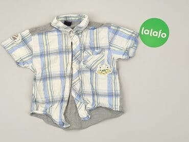kurtka napapijri: Shirt 1.5-2 years, condition - Good, pattern - Cell, color - Light blue — 2
