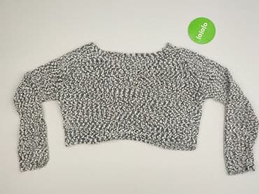 srebrne sukienki na imprezę: H&M, Sweter damski, rozmiar M — 3