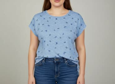 bluzki z wiązaniem pod szyją z wiskozy: Bluzka damska, rozmiar XL — 6