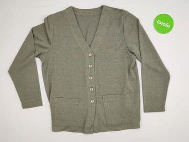 sweter z dekoltem v: Cardigan, Kardigan damski, rozmiar XL — 2