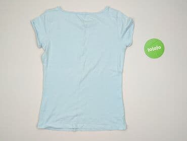 bluzki bawełniane dekolt łódka: T-shirt damski, rozmiar S — 3