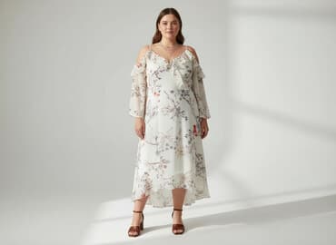 sukienka hiszpanka plus size: Boohoo, Sukienka damska, rozmiar 4XL — 7