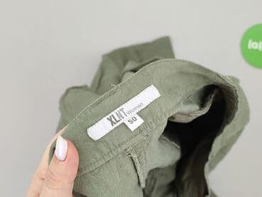 oliwkowe buty: XLNT, Spodnie materiałowe damskie, rozmiar 5XL — 4