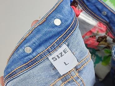 jeansy drip: Szorty damskie, rozmiar L — 4