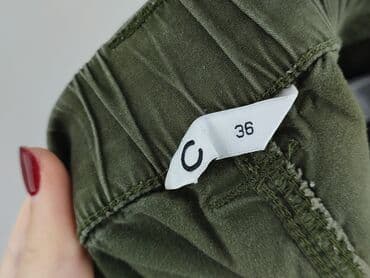 spodnie bojówki dresowe: Cubus, Spodnie cargo damskie, rozmiar S — 4