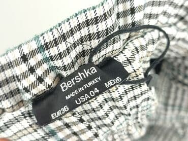 spodnie z wysokim stanem bershka: Bershka, Spodnie materiałowe damskie, rozmiar S — 4