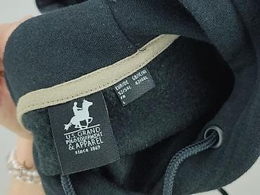 sweter serca: Us Polo Assn, Bluza z kapturem dla mężczyzn, rozmiar L — 5