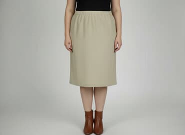 spódnice długie beżowa: Spódnica damska, rozmiar 3XL — 6