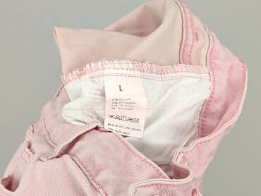 krótkie spodenki różowe: Denim, Szorty damskie, rozmiar L — 4