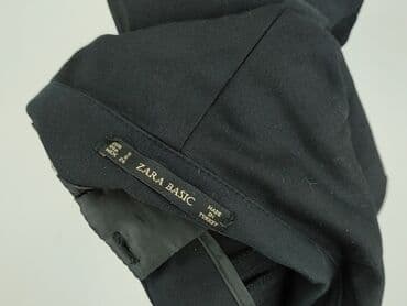 Trousers: Zara, Material trousers for women, size S — 4