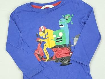biala koszulka basic: Sweatshirt, H&M, 1.5-2 years, 86-92 cm, condition - Very good — 1