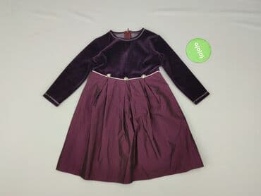 sukienka w geometryczne wzory: Dress, 8 years, 122-128 cm, condition - Very good — 2