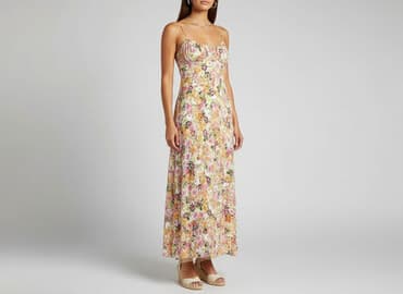 eleganckie zwiewne sukienki na lato: Sukienka damska, rozmiar S — 1