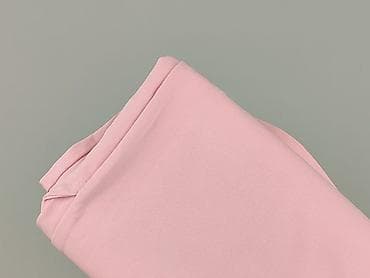 balony: Różowe spodnie damskie z elastycznym pasem - Fason: proste nogawki — 5