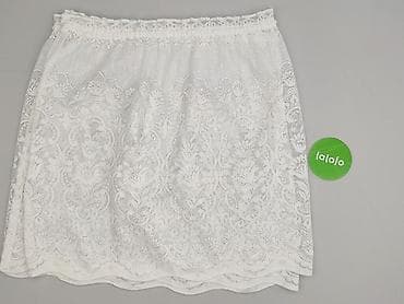 Дім і сад: Biała koronkowa spódnica mini/midi z elastycznym pasem - Kolor — 3