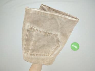 spodnie woskowane bezowe: Jeansy damskie, S — 5