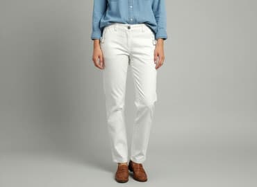 dawniej spodnie do konnej jazdy: Spodnie materiałowe damskie, rozmiar L — 8