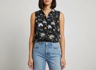 bluzka bez rękawów h m: H&M, Bluzka damska, rozmiar L — 1