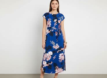 eleganckie sukienki na wesele granat różm 48: Sukienka damska, rozmiar S — 7