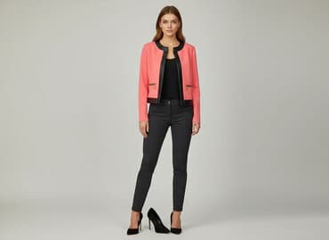 metaliczne kurtki: Marynarka damska, rozmiar M — 6