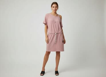 różowa sukienka na 18: Sukienka damska, rozmiar M — 6