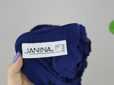 niebieska bluza: Janina, Bluzka damska, rozmiar 4XL — 4