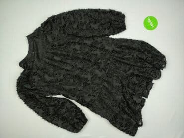 czarna sukienka z przezroczystymi rękawami: Women`s dress, size XL — 3