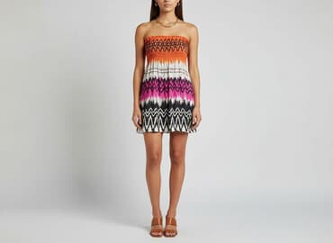 sukienki z gumką pod biustem: Sukienka damska, rozmiar S — 1