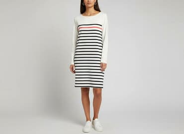 biale buty skarpetkowe: H&M, Sukienka damska, rozmiar S — 6