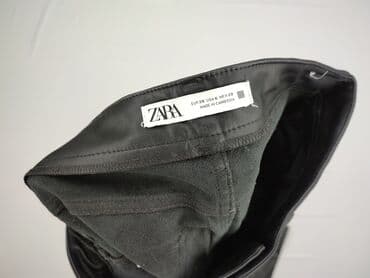 legginsy woskowane push up: Zara, Spodnie materiałowe damskie, M — 4