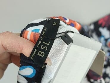 stradivarius spodnie w paski: Spodnie materiałowe damskie, rozmiar M — 4