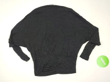czarne eleganckie bluzki plus size: Women's blouse, size L (EU 40) — 3