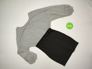 reserved czarna sukienka z bufiastymi rękawami: Reserved, Sukienka damska, rozmiar S — 3