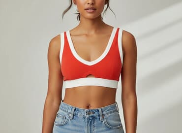 czerwone klapki zara: Zara, Top damski, rozmiar S — 1