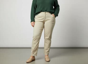 Material trousers for women, size 7XL