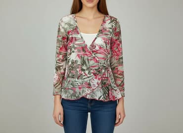 bluzki z rękawami z siateczki: Bluzka damska, rozmiar S — 1