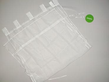 Artykuły papiernicze: Firanka panelowa „NINA” z tunelami i troczkami - Kolor: biały — 3