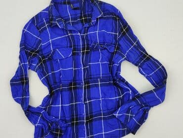 koszula w bialo niebieska krate damska: Moodo, Women`s shirt, size M — 2