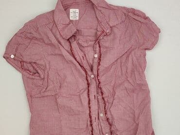 bluzki w kratkę czerwona: H&M, Women's blouse, size L — 2