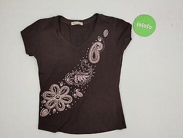 bluzki dekolt v: T-shirt damski, rozmiar XL — 2